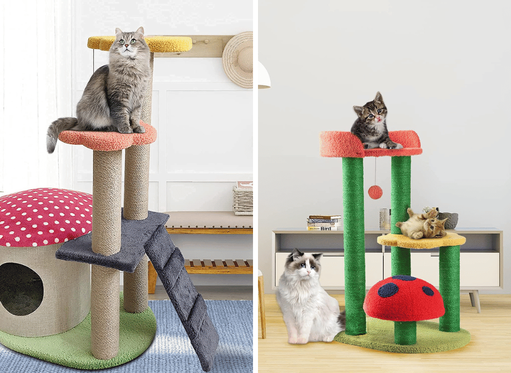 A Purrfect Home for Your Furry Feline: The Mushroom Cat Tree