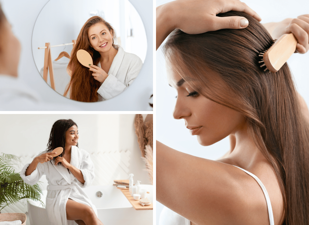 Create Sleek, Shiny Hair with a Bamboo Hair Brush